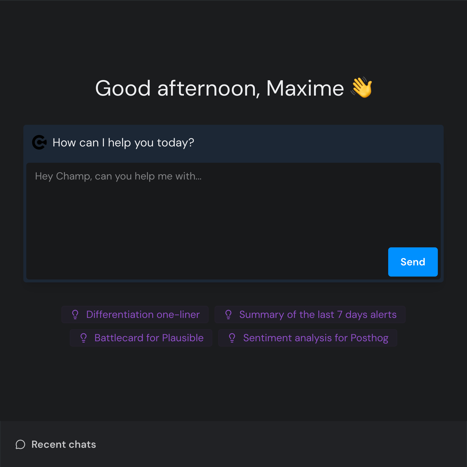 Your Personal Competitive Intelligence Analyst