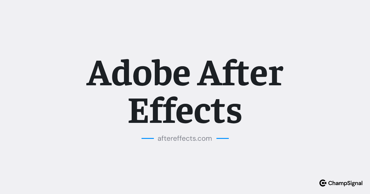 Adobe After Effects image