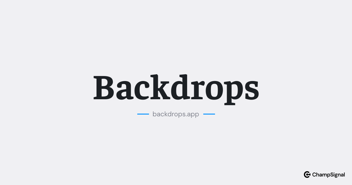 Backdrops image