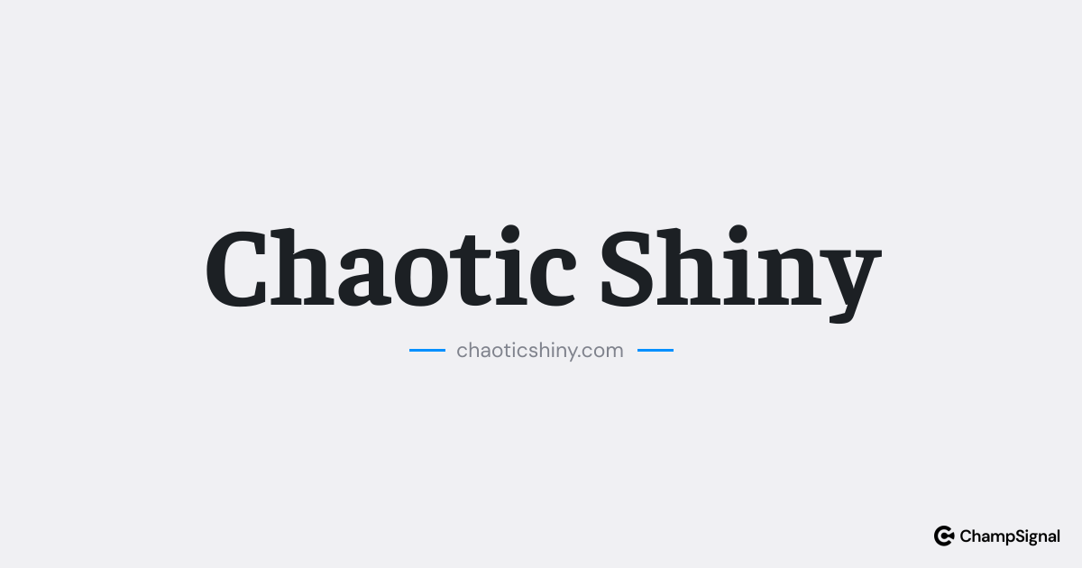 Chaotic Shiny image