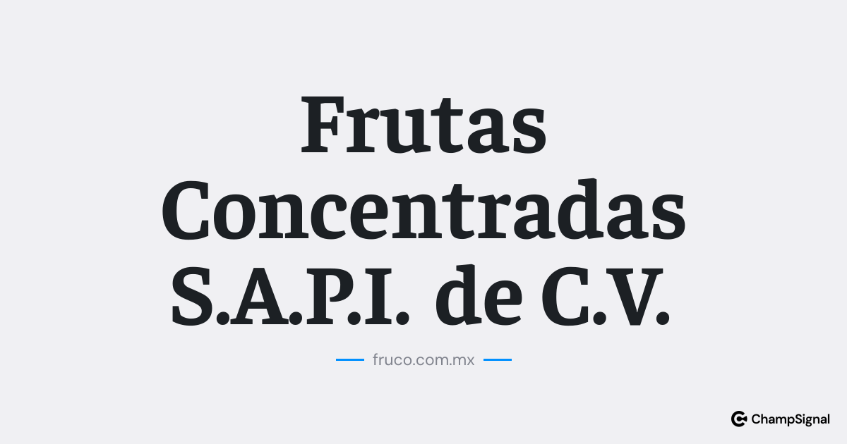 Frutas Concentradas S.A.P.I. de C.V. image