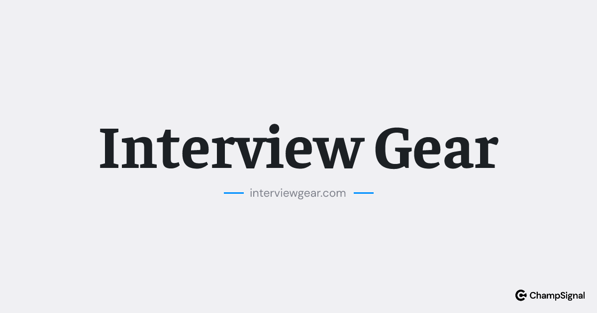 Interview Gear image