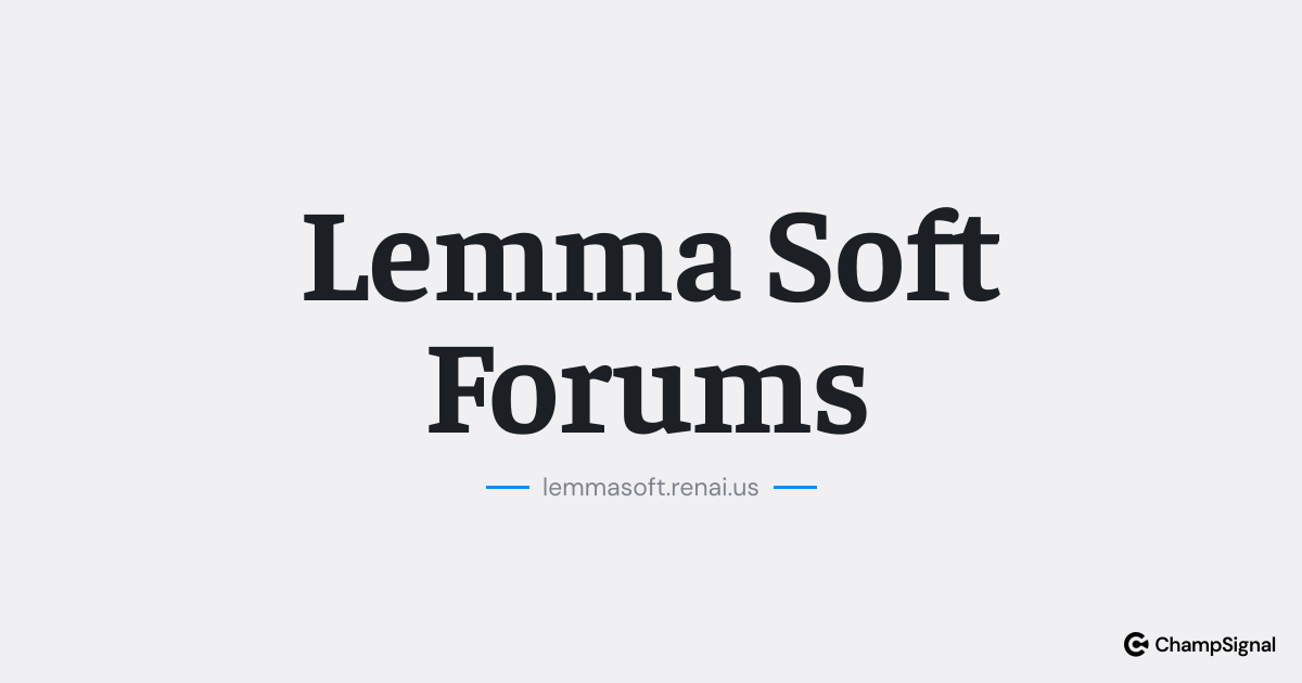 Lemma Soft Forums image