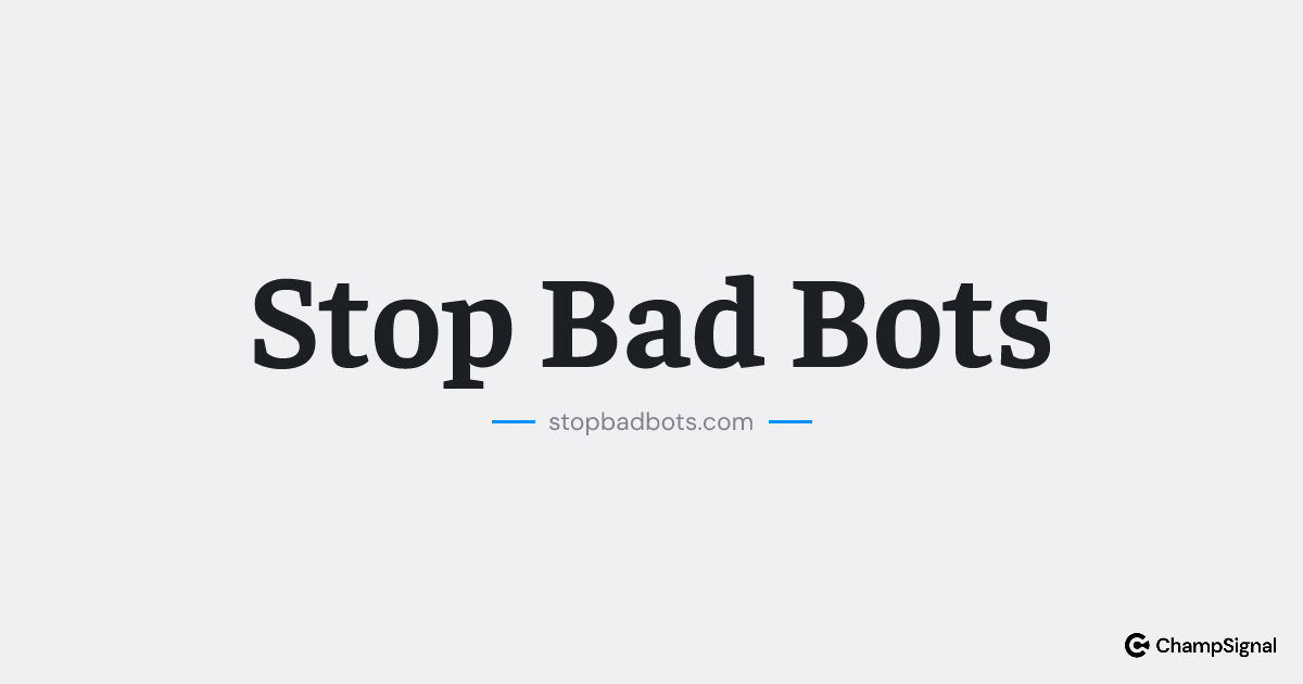 Stop Bad Bots image
