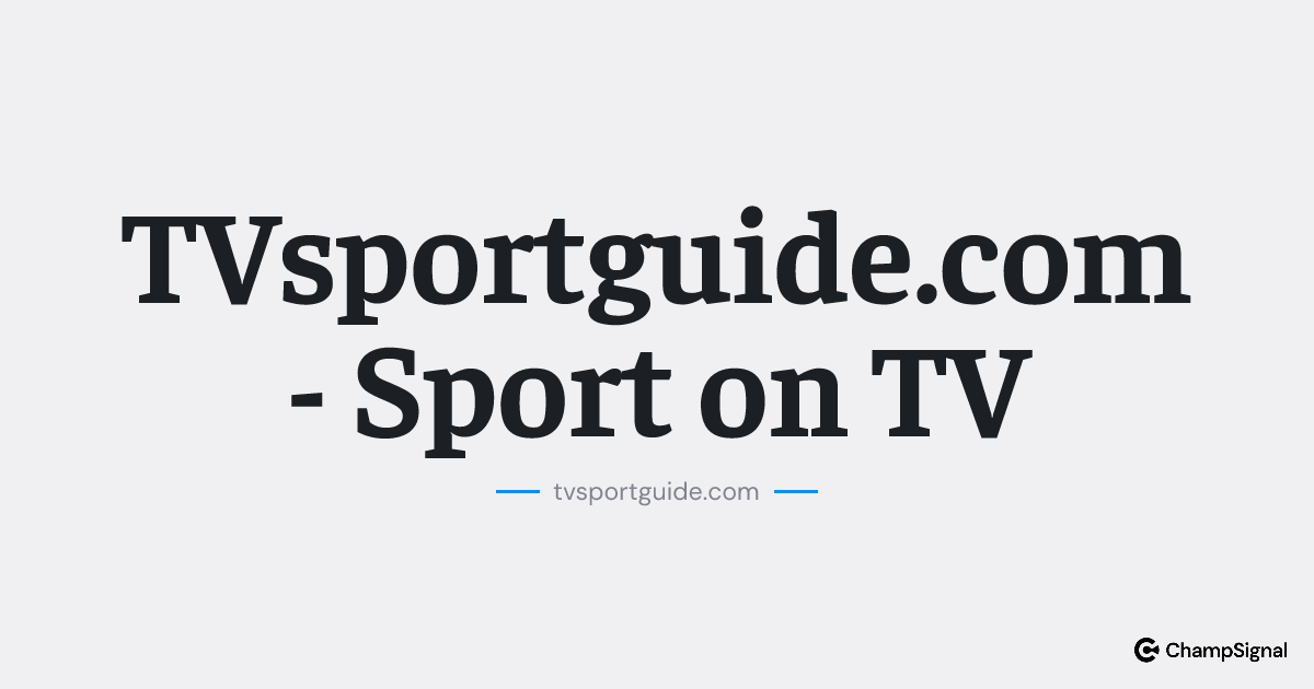 TVsportguide.com - Sport on TV image