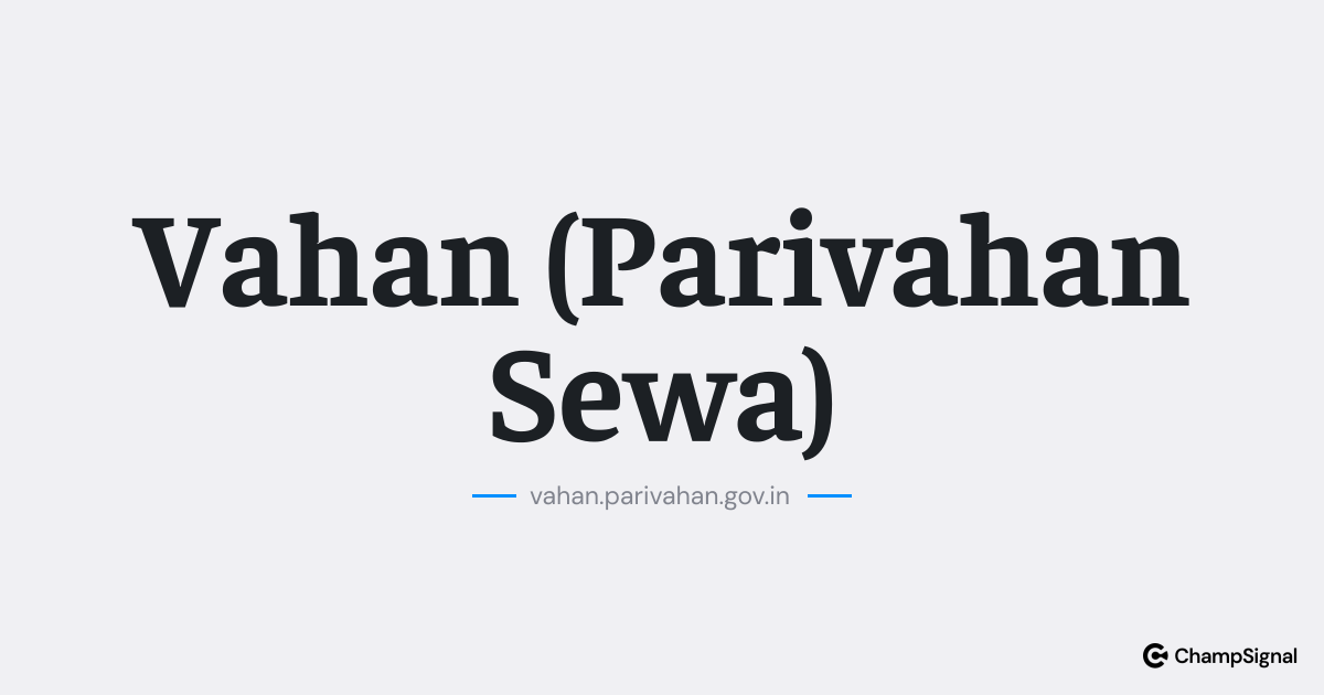 Vahan (Parivahan Sewa) image