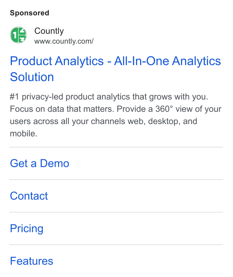 Ad creative for Product Analytics - All-In-One Analytics Solution
