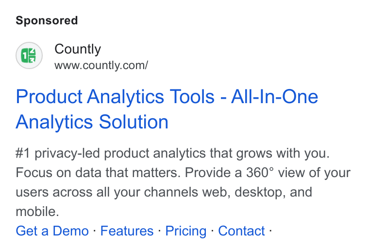 Ad creative for Product Analytics Tools - All-In-One Analytics Solution