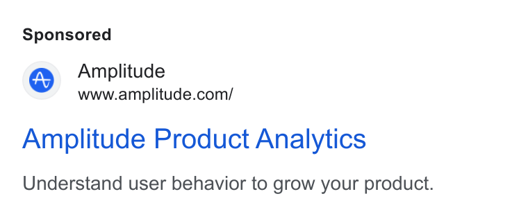 Ad creative for Amplitude Product Analytics