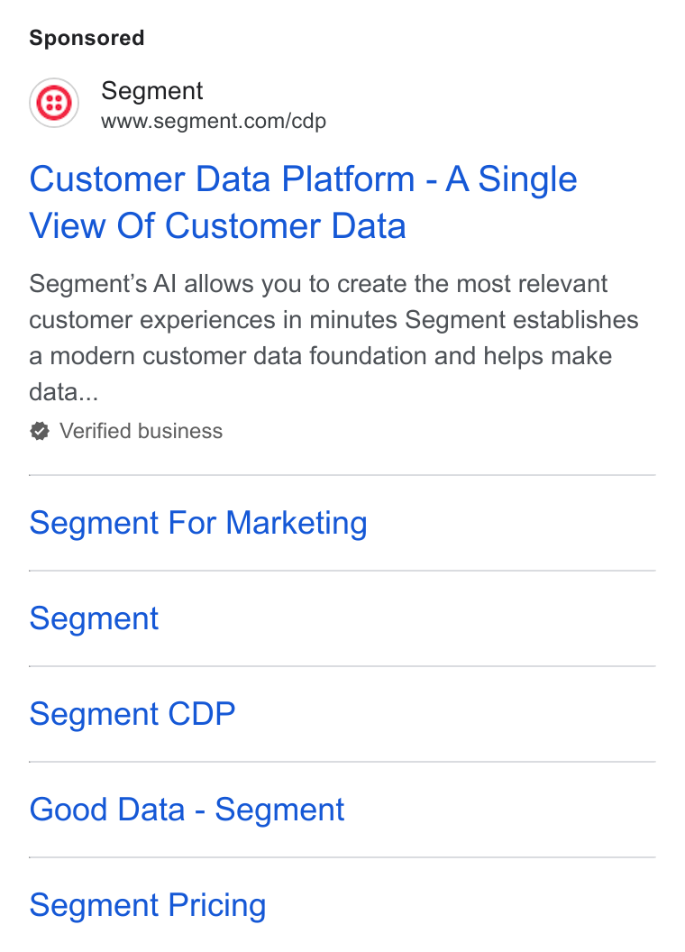 Ad creative for Customer Data Platform - A Single View Of Customer Data
