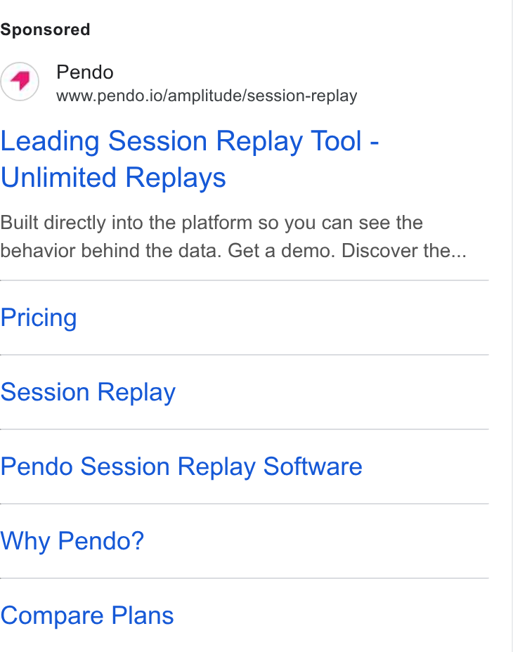 Ad creative for Pendo