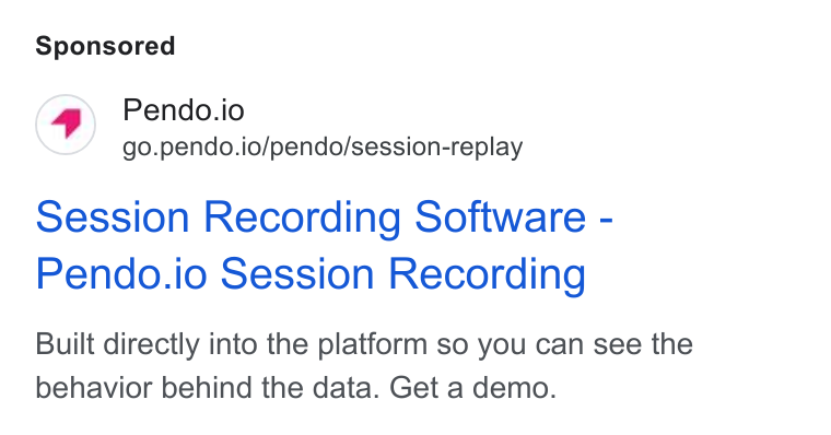 Ad creative for Pendo