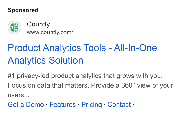 Ad creative for Product Analytics Tools - All-In-One Analytics Solution
