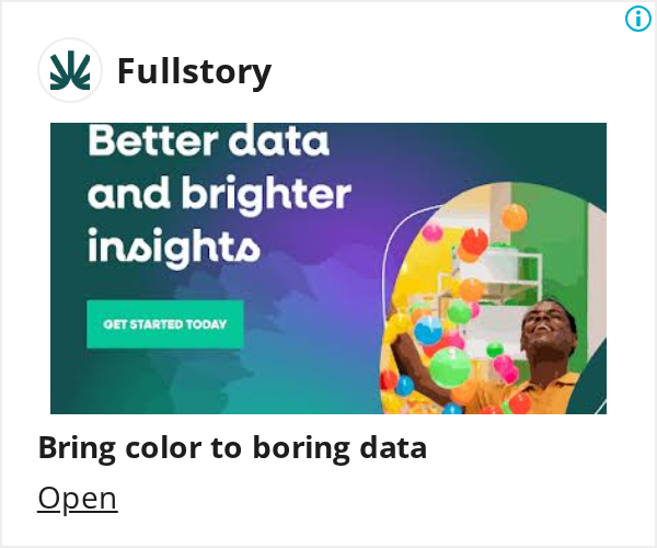 Ad creative for FullStory